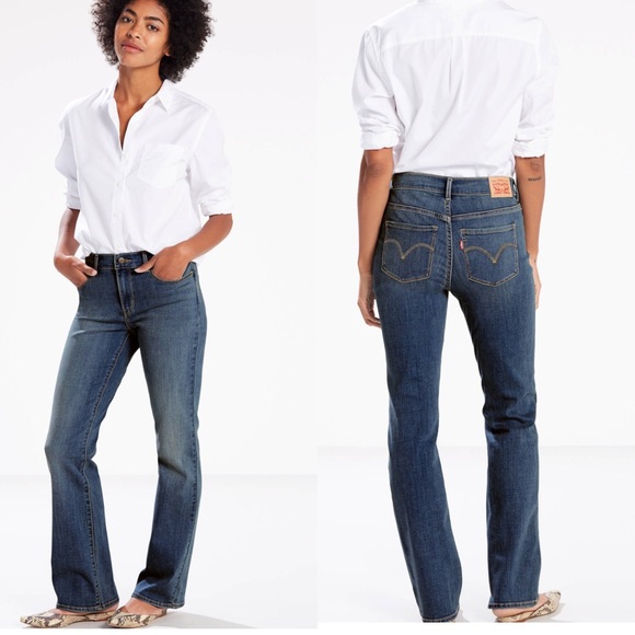 Levi’s 515 Bootcut Women’s Blue Jeans - Picture 1 of 8